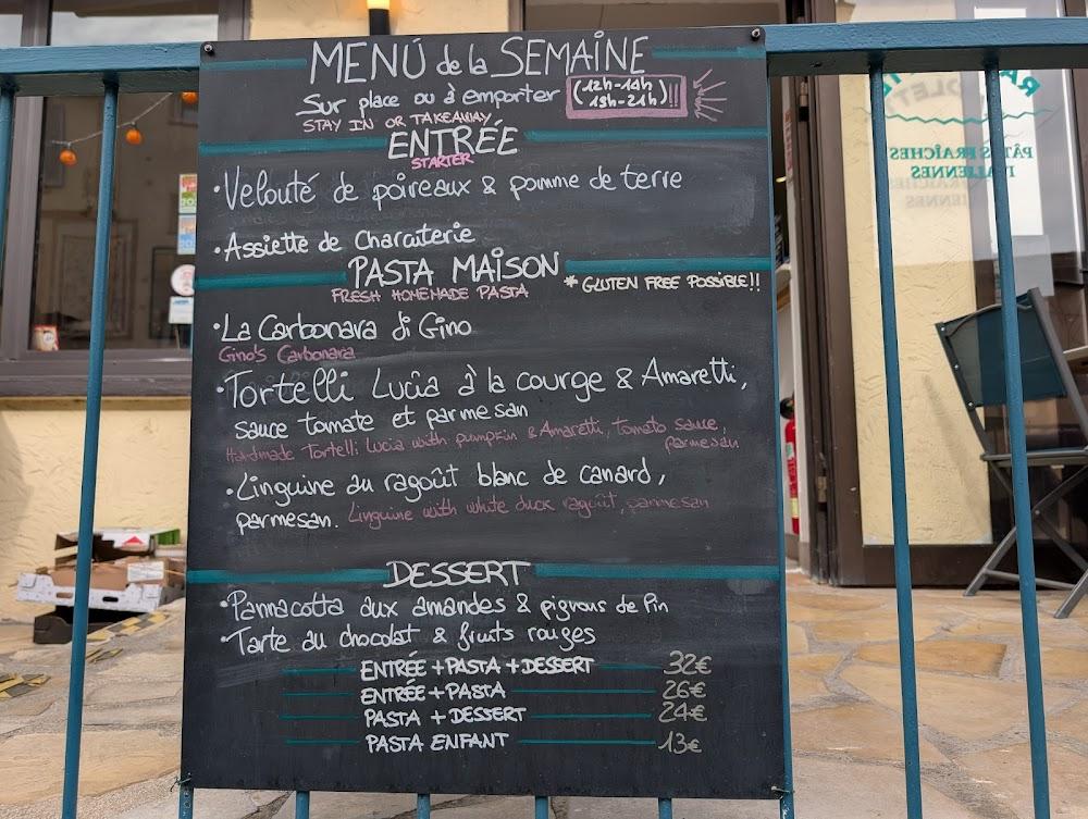 Raviolette - Pastificio - Ristorante di Pasta - Tourrettes sur Loup - Menu Image 2